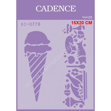 شابلون استنسیل کادنس DI-0778