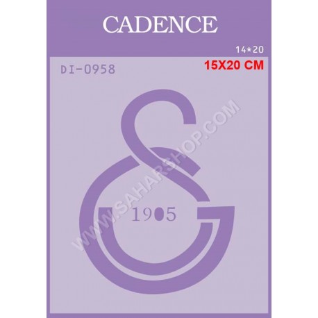 شابلون استنسیل کادنس DI-0958
