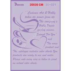 شابلون استنسیل ZC-021