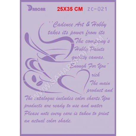 شابلون استنسیل دانکار ZC-021