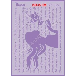 شابلون استنسیل ZC-026
