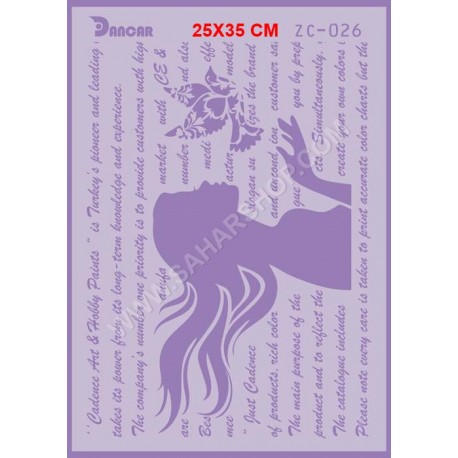 شابلون استنسیل دانکار ZC-026