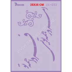 شابلون استنسیل ZC-033