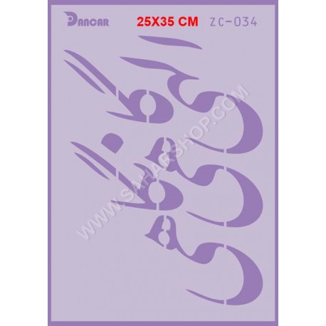 شابلون استنسیل دانکار ZC-034
