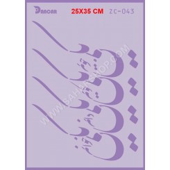 شابلون استنسیل ZC-043