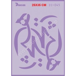 شابلون استنسیل ZC-045