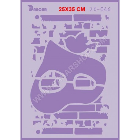 شابلون استنسیل ZC-046