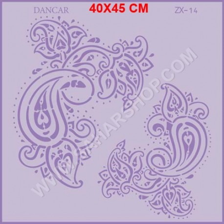 شابلون استنسیل ZX : 14