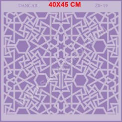 شابلون استنسیل ZX : 19