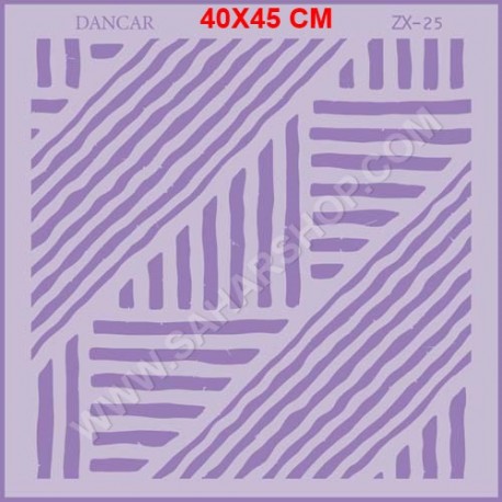 شابلون استنسیل ZX : 25