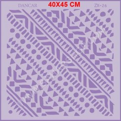 شابلون استنسیل ZX : 26