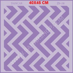 شابلون استنسیل ZX : 28