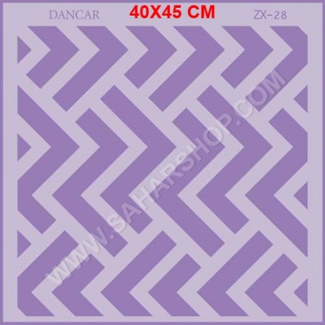شابلون استنسیل ZX : 28