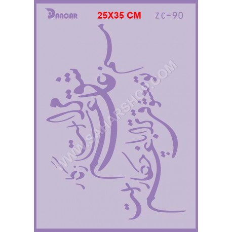 شابلون استنسیل ZC-090