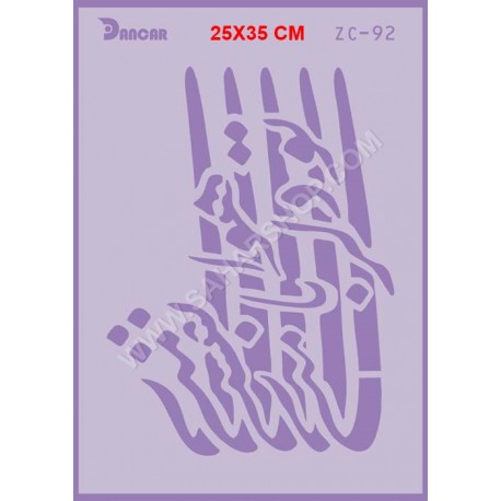 شابلون استنسیل ZC-092
