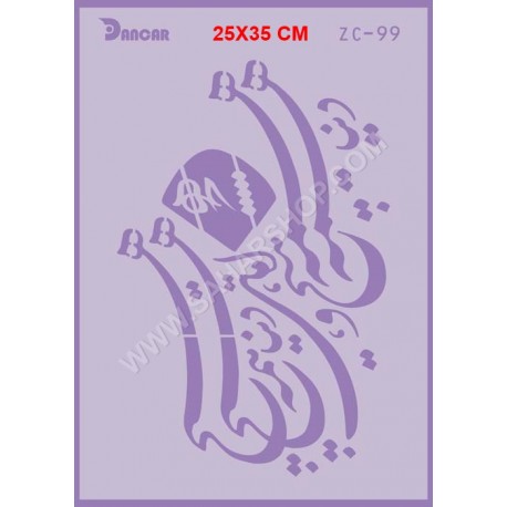 شابلون استنسیل ZC-099