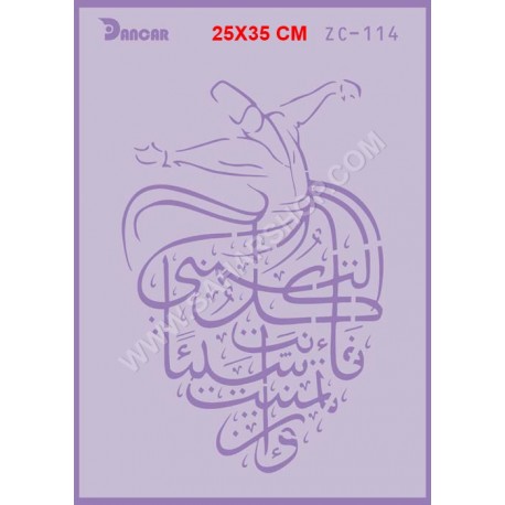 شابلون استنسیل ZC-114