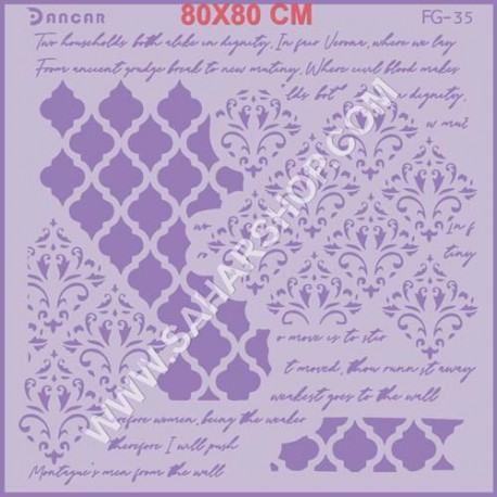 شابلون استنسیل FG-035
