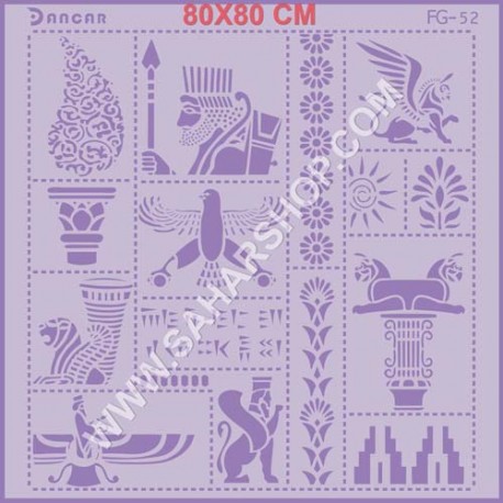 شابلون استنسیل FG-052