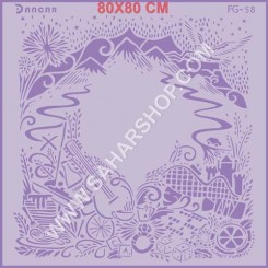 شابلون استنسیل FG-058