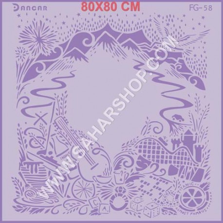 شابلون استنسیل FG-058
