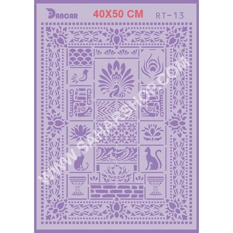 شابلون استنسیل RT-13 لیپان آرت شابلون استنسیل RT-13 لیپان آرت