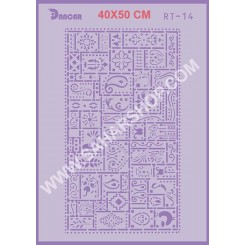 شابلون استنسیل RT-14 لیپان آرت