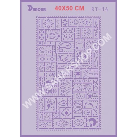شابلون استنسیل RT-14 لیپان آرت شابلون استنسیل RT-14 لیپان آرت
