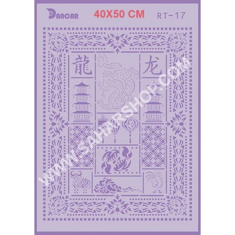 شابلون استنسیل RT-17 لیپان آرت شابلون استنسیل RT-17 لیپان آرت