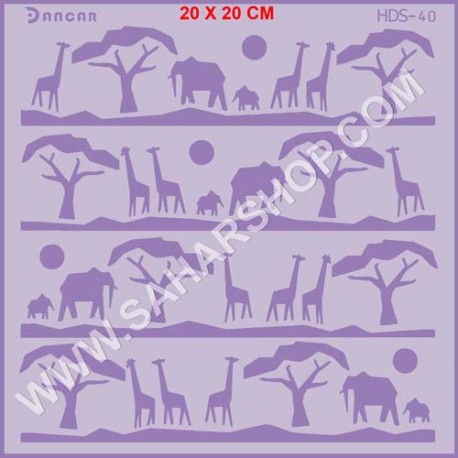 شابلون استنسیل HDS-040