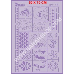 شابلون استنسیل RV-18 لیپان آرت