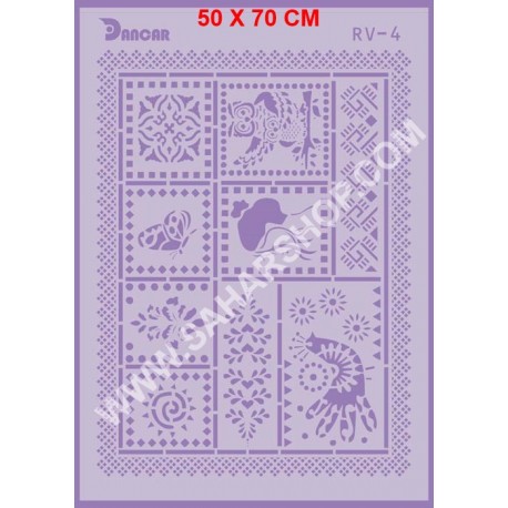 شابلون استنسیل RV-04 لیپان آرت