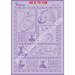 شابلون استنسیل RV-06 لیپان آرت