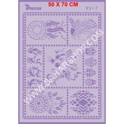 شابلون استنسیل RV-07 لیپان آرت