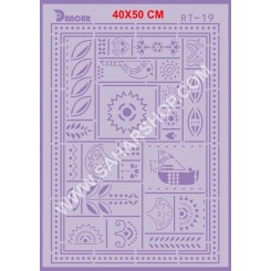 شابلون استنسیل RT-19 لیپان آرت